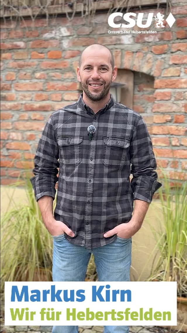Markus Kirn, Hebertsfelden
40 Jahre, Geschäftsführer, verheiratet, 2 Kinder, Gemeinderat seit 2023
Mitglied bei: SV Hebertsfelden, Trachtenverein Lindenthaler 
Hobbys: Snowboarden, Fußball, Musik

#wirfürhebertsfelden
#PolitikZumAnfassen #csu #hebertsfelden #näherammenschen