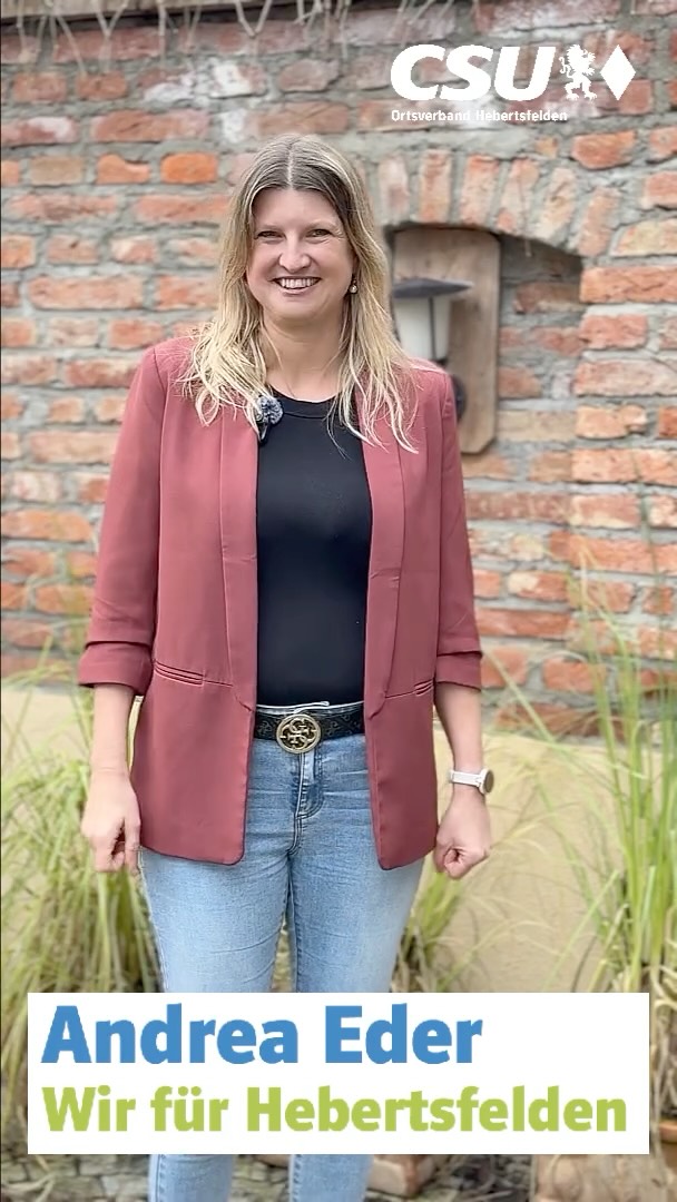 Andrea Eder, Linden
38 Jahre, Buchhalterin, verheiratet, 3 Kinder
Mitglied im SV Hebertsfelden, Elternbeirat Grundschule Hebertsfelden
Hobbys: Fußball-Mama, Tennis-Mama, Garde-Mama,
Lesen, Wandern

#wirfürhebertsfelden
#PolitikZumAnfassen #csu #hebertsfelden #näherammenschen