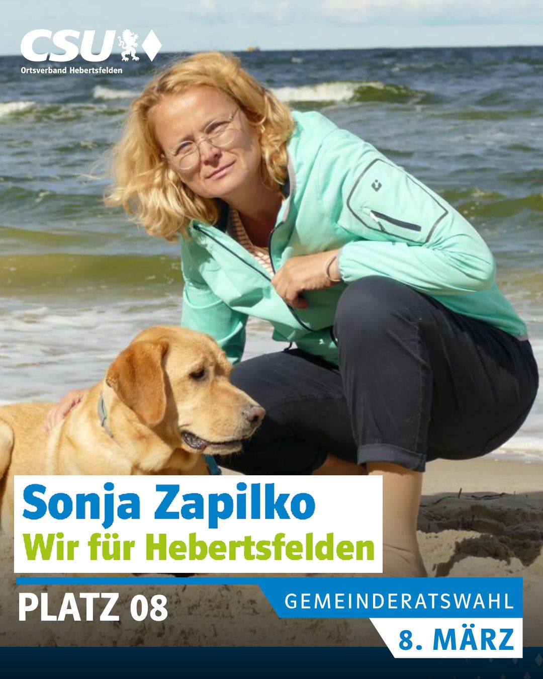 Sonja Zapilko, Linden
52 Jahre, Lagermitarbeiterin, verheiratet, 2 Kinder, 
Abteilungsleiterin Mädchenfußball und Trainerin beim SC Gollerbach.
Hobbys: Radfahren, Wandern, Fußball, Hund

#wirfürhebertsfelden
#PolitikZumAnfassen #csu #hebertsfelden #näherammenschen